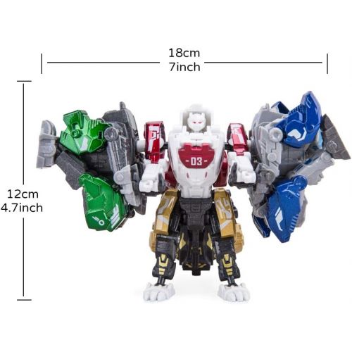  [아마존베스트]Bogeer [ New Pack ] Transform Robot Kids Toys, 4 Pcs Mini Robot Toys, Transformation Alloys Robot, Double Morphological Transformations Robot Toys for Kids Children 3+ Years