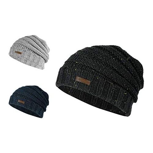  [아마존베스트]bogg born in sweden Johansson Unisex Knitted Hat, Autumn/Winter/Spring Wool Hat, Men and Women, One Size (53-62 cm), Sports Hat, Leisure Hat, Black/Navy/Grey
