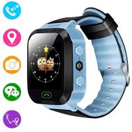 Bohongde Smart Phone Watch,Kids Smart Watch with GPS Tracker for Kids Boys Girls, Children Wristwatch with SIM Card SOS Anti-Lost Alarm Monitor Camera Flashlight Sports Outdoor for iOS Andr