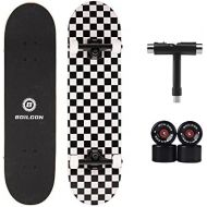 Boilgon 31x8 Complete Skateboards for Beginners ( Soft Wheels and Skate Tools Included)