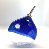 Boise Art Glass Handblown Glass Olive Oil Dispenser Color Blue