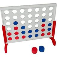 Bolaball Outdoor Giant 4 in-A-Row Connect Yard Game Big Games Backyard Life-Size Four in A Row Games for Large Family Fun!