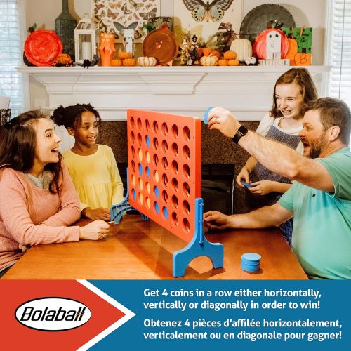  Bolaball Four-in-a-Row Outdoor Games for Family Fun, Yard Game for Adults and Kids, Backyard Party Toys, 27 x 22 Inches