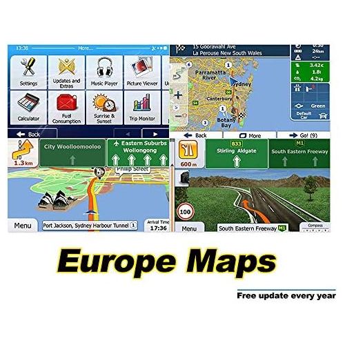  Bolange Map Europe GPS Navigation Map 8GB Map Memory Card Car Accessories Black Generic GPS Navigation Map for Car MP5/Car Radio DVD Player/GPS Navigator