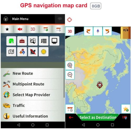  Bolange Map Europe GPS Navigation Map 8GB Map Memory Card Car Accessories Black Generic GPS Navigation Map for Car MP5/Car Radio DVD Player/GPS Navigator