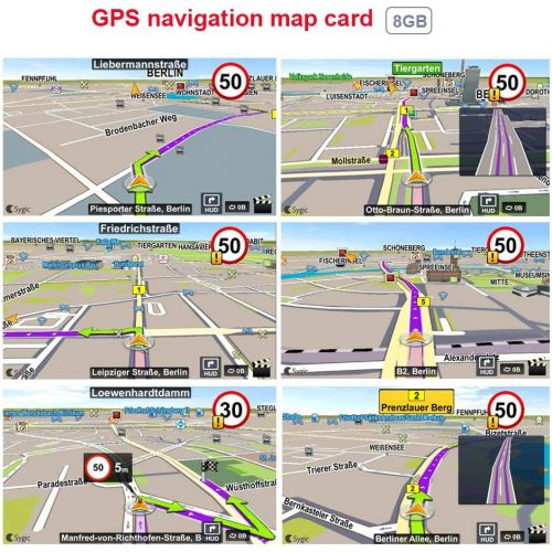  Bolange Map Europe GPS Navigation Map 8GB Map Memory Card Car Accessories Black Generic GPS Navigation Map for Car MP5/Car Radio DVD Player/GPS Navigator