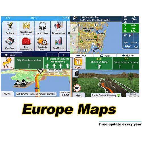  Bolange Map Europe GPS Navigation Map 8GB Map Memory Card Car Accessories Black Generic GPS Navigation Map for Car MP5/Car Radio DVD Player/GPS Navigator