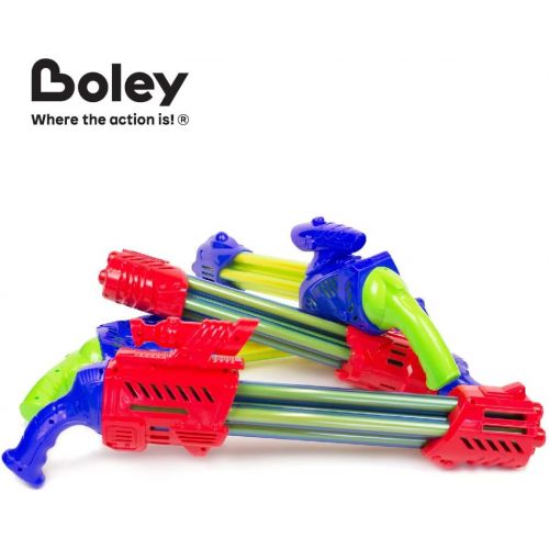  Boley 4 Pack 5 Barrel Water Soaker Blasters- Powerful Long ranged Water Guns - Great Soaker for Fun Endless Pool Water Parties