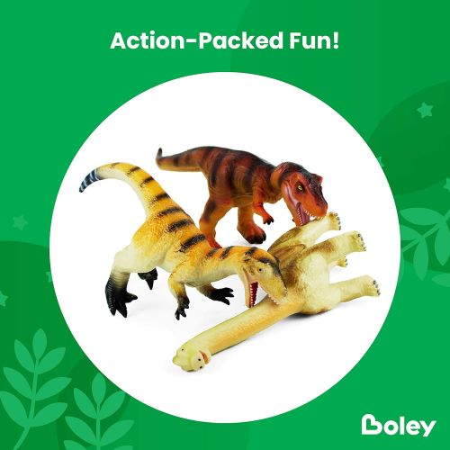  Boley 3 Pack Monster Jumbo 12 Dinosaur Set - Great for Young Kids, Children, Toddlers - Dinosaur Toy Playset Great As Kids Dinosaurs Toys, Dinosaur Party Favors, and Dinosaur Party