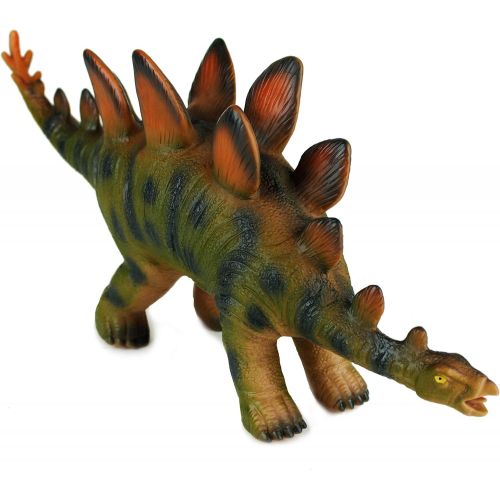  Boley Jumbo Monster 20 Soft Jurassic Triceratops Toy - Big Educational Dinosaur Action Figure, Designed for Rough Play - Great Sandbox Toy, Beach Toy, Dinosaur Party Toy, and Toddl