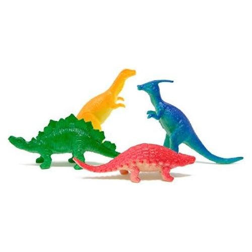  Boley 150 Pack Miniature Dinosaur Toy Set - Colorful Mini Plastic Dinosaur Figure Variety Pack - Perfect for Party Packs, Party Favors, Cake Toppers, and Stocking Stuffers!