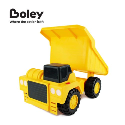  Boley Large Jumbo Dump Truck Construction Vehicle - 18 Button-Activated Light & Sound Construction Toys with Moveable Load Container, Perfect Car Truck Toy for Toddler Boys Girls K