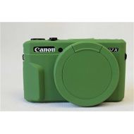 G7 X Mark II Case, BolinUS Fullbody Ultra-Thin Lightweight Rubber Soft Silicone Case Bag Cover for Canon PowerShot G7 X Mark II -Green