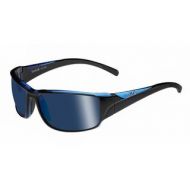 Bolle Keelback Sunglasses, Shiny Black Blue Translucent by Bolle