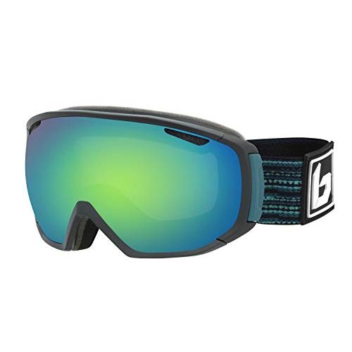  bolle Tsar Snow Goggles Matte Black & Blue Unisex-Adult Medium/Large