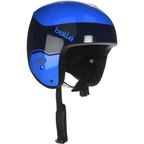  Bolle Medalist Ski Racing Helmet - Navy & Cyan