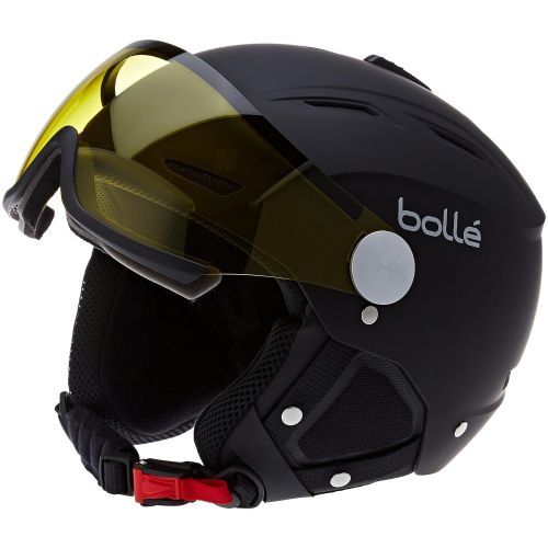  Bolle Blackline Visor Ski Helmet - Soft Black & Silver