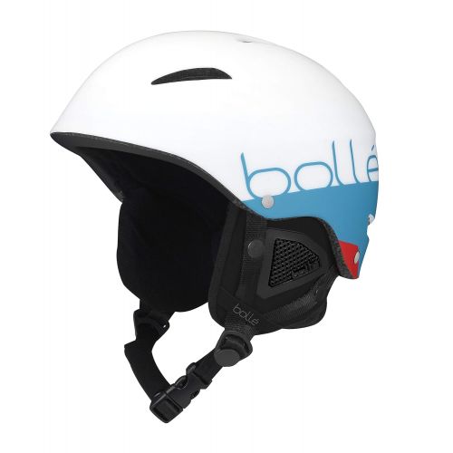  Bolle Adult B-Style All-Mountain Ski Helmet - Matte White Blue