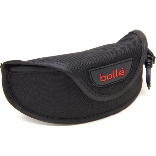 Bolle Recoil Sunglasses, Shiny Black with P Blue Lens