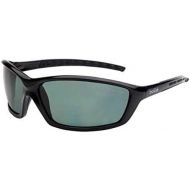 Bolle Safety 253-SS-40065 Solis Safety Eyewear with Shiny Black Nylon + TPRPolycarbonate Full Frame and Polarized Gray Lens
