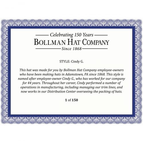  Bollman Hat Company Cindy G. Fedora - Exclusive