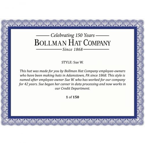  Bollman Hat Company Sue W. Fedora - Exclusive