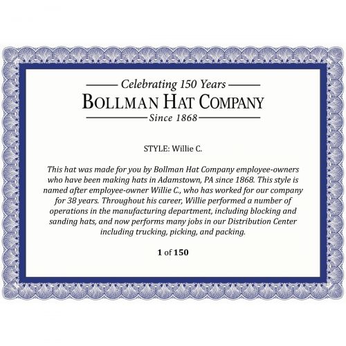  Bollman Hat Company Willie C. Fedora - Exclusive