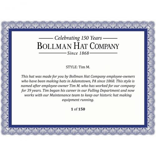 Bollman Hat Company Tim M. Outback - Exclusive