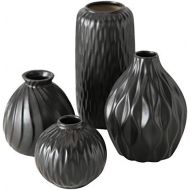 Brand: Boltze Boltze 4 x Vase Zalina H9-20 cm Material: Porcelain Black