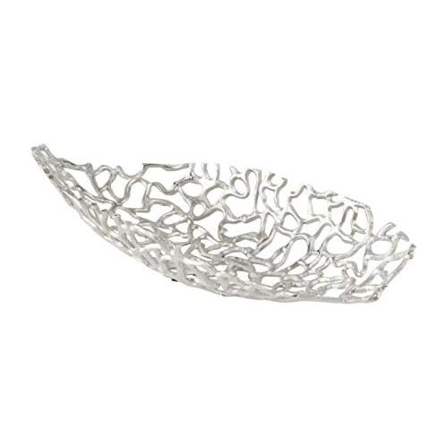  Boltze Decorative Bowl Fidan Silver Aluminium 44 cm Oval