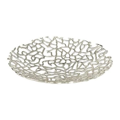  Boltze Decorative Bowl Fidan Silver Aluminium