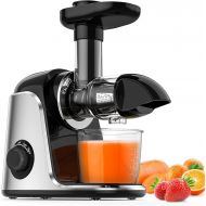 Boly Juicer Machine, Slow Masticating Juicer with 2 Speed Modes & Reverse Function, Easy to Clean Juicer BPA-Free Cold Press Juicer with Quiet Motor, Includes Cleaning Brush & Recipes f