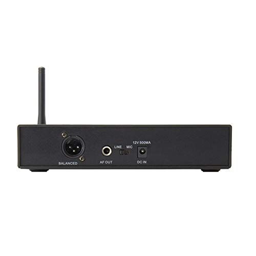  Bolymic BL3100 Cordless Microphones Professional UHF Wireless Microphone System with Metal Receiver and Single Handheld Mics