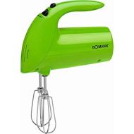 Bomann Handmixer Ruehrgerat 5 Stufen Schaltung Handruehrer Knethaken Quirl (250 Watt Motor, Ruehrer, Alle Zubehoerteile Spuelmaschinengeeignet, Gruen)