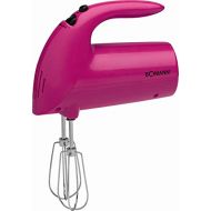 Bomann Handmixer Ruehrgerat 5 Stufen Schaltung Handruehrer Knethaken Quirl (250 Watt Motor, Ruehrer, Alle Zubehoerteile Spuelmaschinengeeignet, Brombeer)