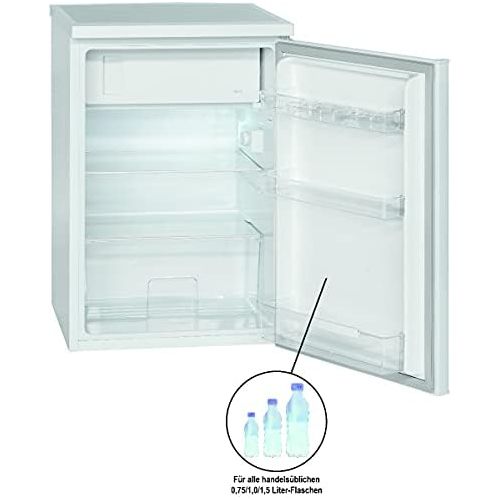  Bomann KS 2184 Kuehlschrank/A++/84.5 cm/141 kWh/Jahr/105 L Kuehlteil/14 L Gefrierteil/LED Innenraumbeleuchtung/weiss