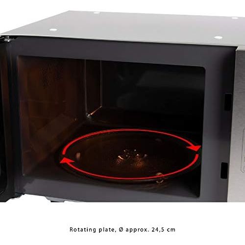 [아마존베스트]Bomann Underbuildable microwave with grill and stainless steel microwave oven, 20 litre cooking room including mounting material (powerful 1250 watts + 5 microwave power levels)