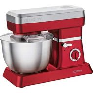 Bomann 603986 KM 398 CB Kneading Machine, 8 Speed Levels (including Pulse), 6.3 Litre Stainless Steel Bowl for Max. 3 3.5 kg Dough Preparation, 1200 Watt, Red