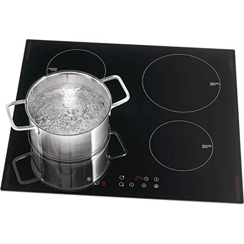  [아마존베스트]Bomann EBKI 961 Built-in Induction Hob 60 cm 4 Cooking Zones Touch Control Timer Function 9 Power Levels