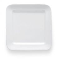 Bon Chef 1300006P Circles Square Salad Dessert Side Plate, 0.91 Height, 8 Width, 8 Length, Fine Porcelain, Small, White (Pack of 24)