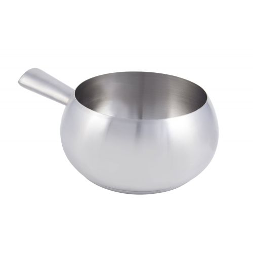  Bon Chef 5150SS Stainless Steel Induction Bottom Fondue Pot with Tapered Handle, 6 Diameter x 4 Height