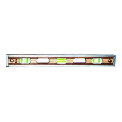  BON Bon 21-113 48-Inch Smith Walnut and Maple Level with Stainless Steel Rails, Green Vials