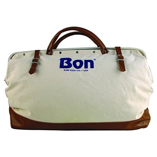  BON Bon 11-126 24-Inch Heavy Duty Canvas Bag with Leather Bottom