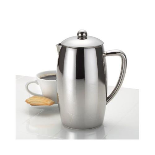  BonJour Coffee Self-Insulated Stainless Steel French Press, 33.8-Ounce, Triomphe