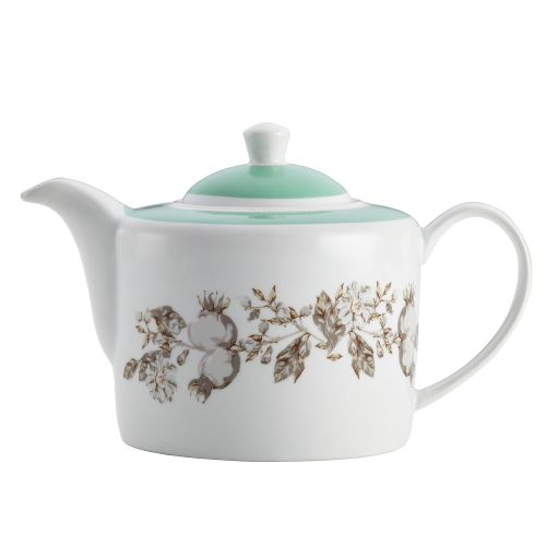  BonJour Dinnerware Fruitful Nectar Porcelain Teapot, Print