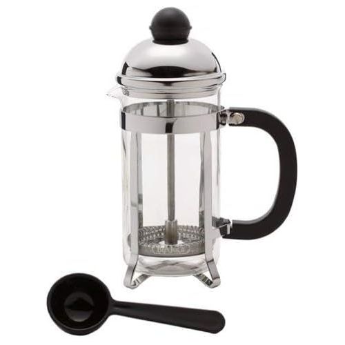  [아마존베스트]BonJour Coffee Stainless Steel French Press with Glass Carafe, 12.7-Ounce, Monet, Black Handle