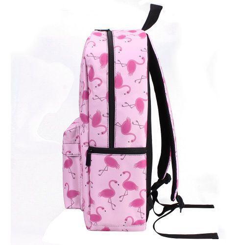  Bonamana Flamingo Backpack Fantasy Bag Rucksack School Backpack Student Travel Bags (C)