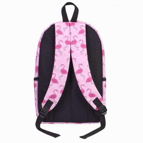  Bonamana Flamingo Backpack Fantasy Bag Rucksack School Backpack Student Travel Bags (C)