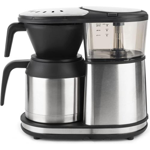  Bonavita 5 Cup Coffee Maker with Thermal Carafe One-Touch Pour Over Brewing, BV1500TS, Stainless Steel