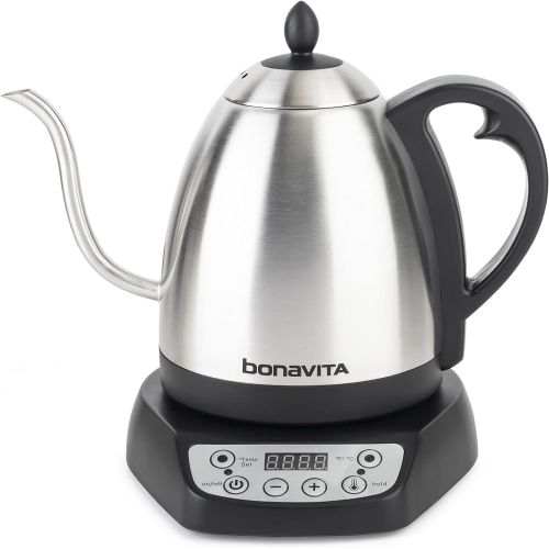  [아마존베스트]Bonavita 1.0L Variable Temperature Electric Kettle, 1.0 Liters, Metallic